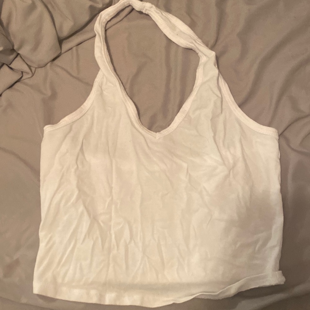 White, crop top